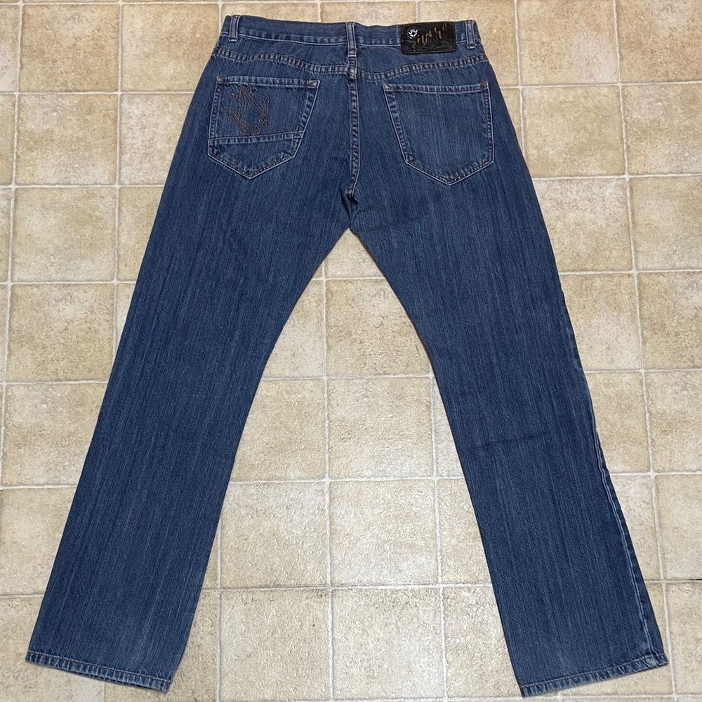 Vintage Rusty Medium Blue Straight Jeans Size 34 X 34 Y2K